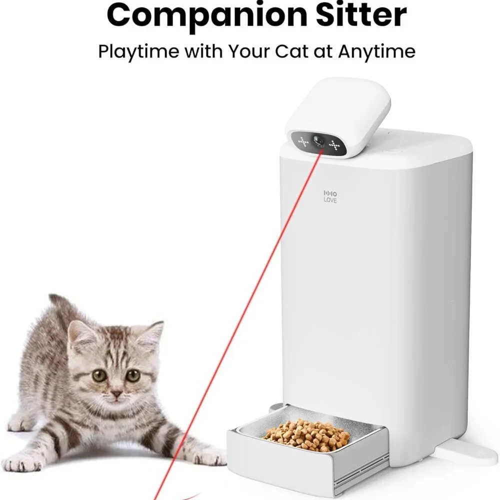 HHOLOVE O Sitter Cat Camera With App Controlled Smart Companion Robot For Cats